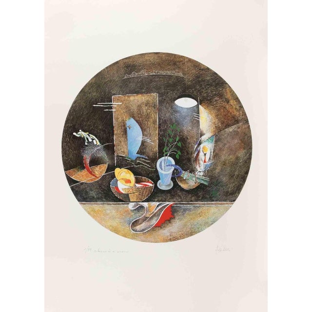 Mariangelo Zappitelli, Still Life, 1980s, Etching For Sale - Image 3 of 3