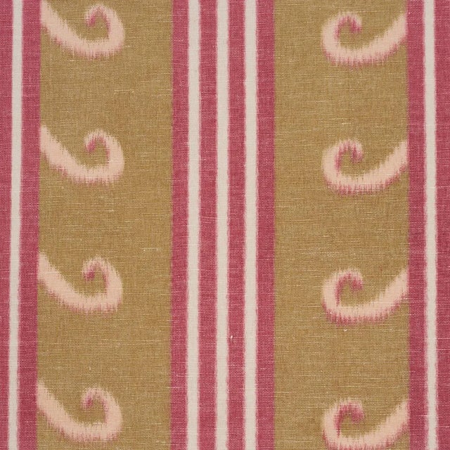 Contemporary SAMPLE - Schumacher X Laura Gonzalez Roman Reverie Fabric In Gold & Rose For Sale - Image 3 of 5