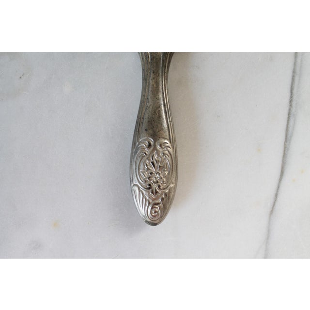 Vintage Silver Plate Vanity Set - Mirror, Comb & Brush For Sale - Image 10 of 10