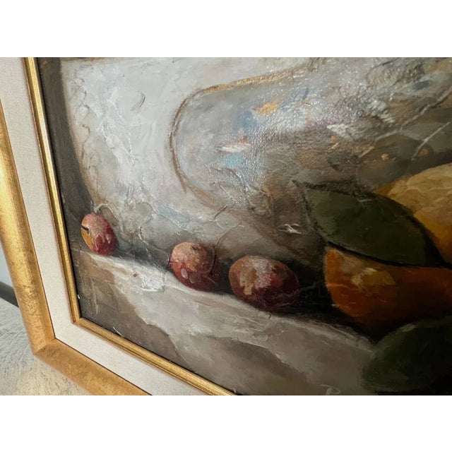 Still Life Framed Oil Paintings on Canvas by Pam Rogers - a Pair For Sale - Image 6 of 12