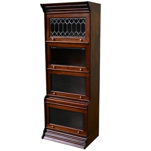 2020s Legacy 4 Stack Barrister Bookcase - Brown Walnut For Sale - Image 5 of 8