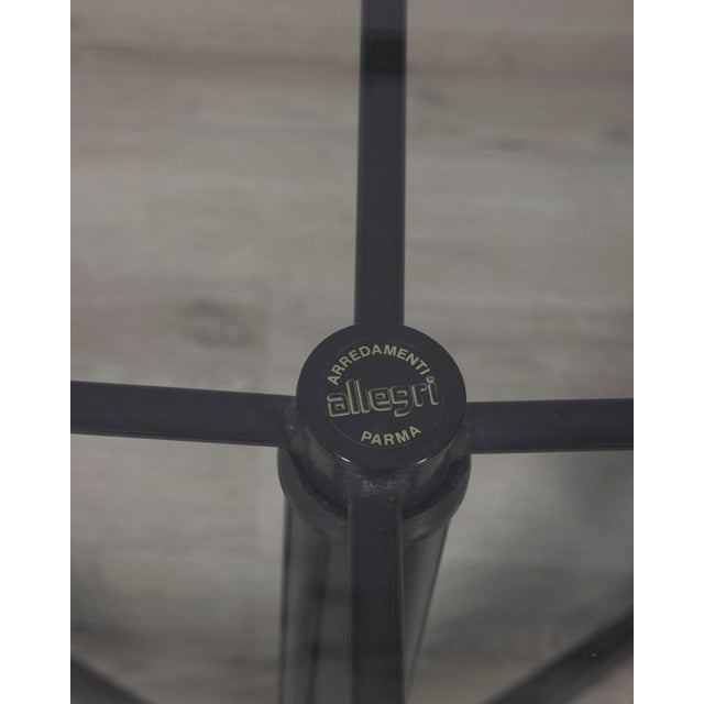 Metal Vintage Trolley Table in Black Metal and Glass from Allegri For Sale - Image 7 of 14