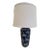 Antique Chinese Blue & White Table Lamp For Sale