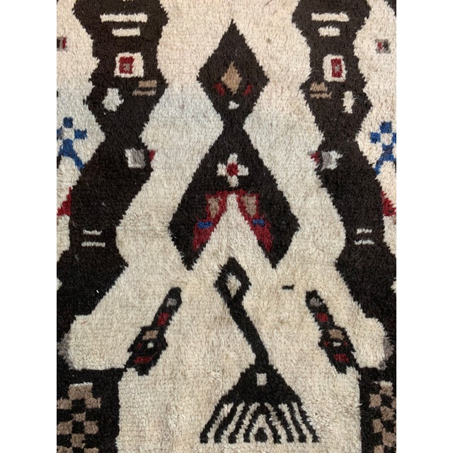 Cream 13' X 7' Large Moroccan Rug For Sale - Image 8 of 9