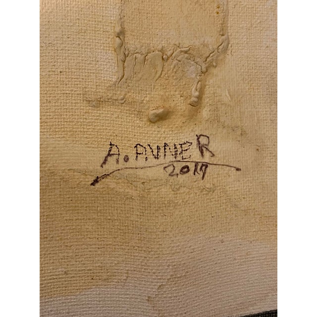 A. Avner 2019 Signed Original Abstract Expressionist Painting – Jupiter, Florida Estate For Sale - Image 4 of 5