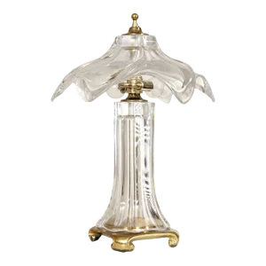 Cofrac Art Verrier Style French Crystal Table Lamp