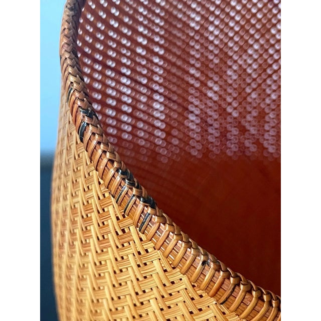 Contemporary Japanese Woven Bamboo Ikebana Hatakeyama Seido For Sale - Image 3 of 13