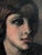 A 1936 pastel on paper portrait by San Francisco artist Clyde F. Seavey (1904-1991). Dark bobbed hair, flushed cheekbones,...