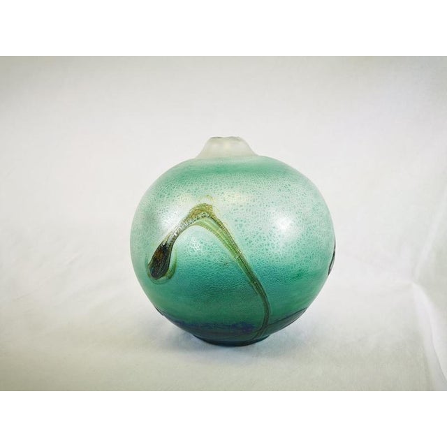 Blown Glass Ball Vase by Jean Claude Novaro For Sale - Image 10 of 12
