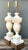 Alabaster Vintage Carved Alabaster Leaves Lamps - A Pair For Sale - Image 8 of 12