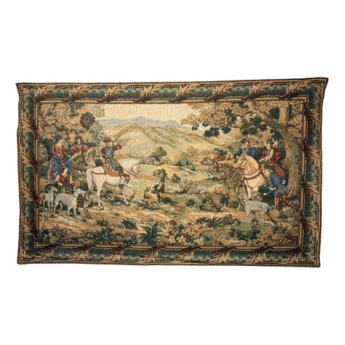 Large French Tapestry, 20th Century For Sale