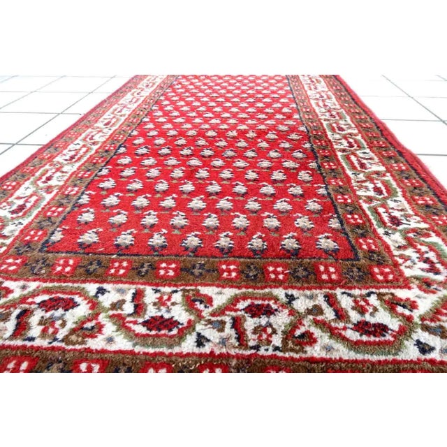 1970s Handmade Vintage Indian Seraband Rug 2.4' X 4.5' For Sale - Image 4 of 11