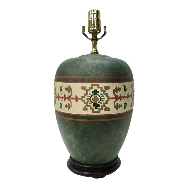 Vintage Hand Painted Ginger Jar Lamp Chairish