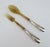 C.1920s Anglo Indian English Silver With Hand-Honed & Carved Horn Salad Serving Spoon & Fork Utensils -Pair For Sale In West Palm - Image 6 of 13
