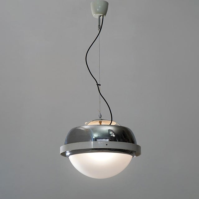 Space Age Chromed Pendant Light, 1970s For Sale - Image 4 of 13