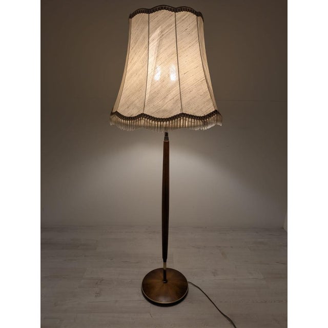 Danish Teak Floor Lamp with Brass, 1960s For Sale - Image 17 of 18
