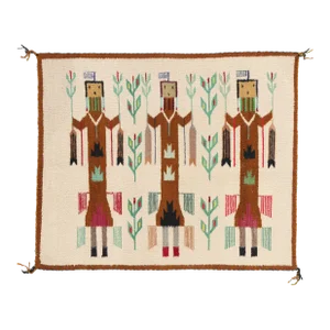 Vintage Yeibichai Navajo-Style Kilim Rug - 02'05 X 02'00