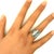 10.25 Carat Aquamarine Diamond Platinum Ring, Size 4.75 For Sale In Los Angeles - Image 6 of 6