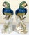 Mid 20th Century 1940's Germany Hand Painted Large Porcelain Parrots- A Mirrored Pair For Sale - Image 5 of 18