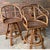 Set of 3 1970s Bar Height Bamboo/Rattan Barstool Chairs For Sale - Image 4 of 11