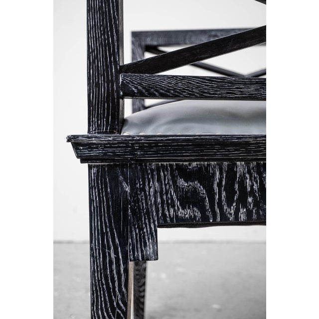 Wood Art Nouveau Armchairs attributed to Josef Hoffmann School, Vienna, 1912, Set of 3 For Sale - Image 7 of 18