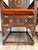 Mid 20th Century Vintage Moroccan Hand-Painted Carved Wood Throne Chairs - Pair For Sale - Image 5 of 18