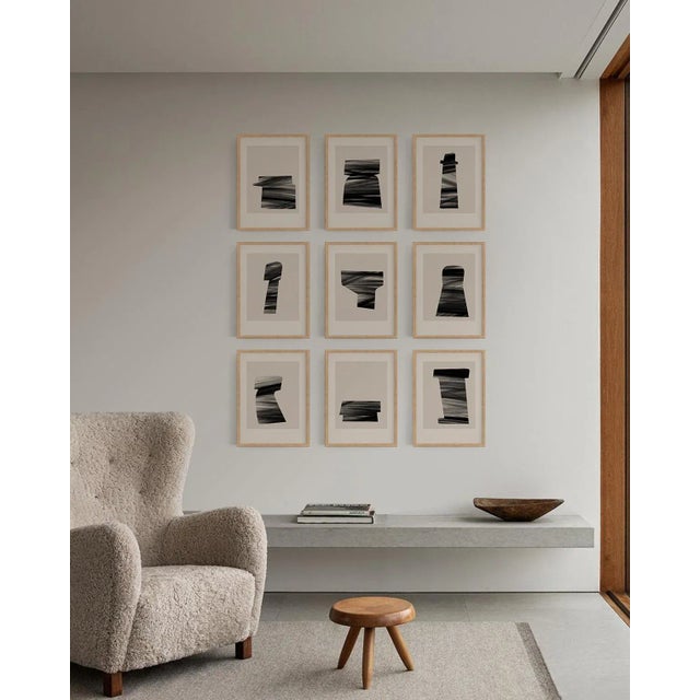 Contemporary Abstract Figure Giclee Prints - Set of 9 For Sale - Image 3 of 4