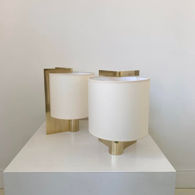 Brass Table Lamps by Giuliana Gramigna, 1970, Set of 2 For Sale - Image 4 of 16