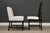 1950s Vintage Ebonized White Dining Chairs - Set of 6 For Sale - Image 5 of 9