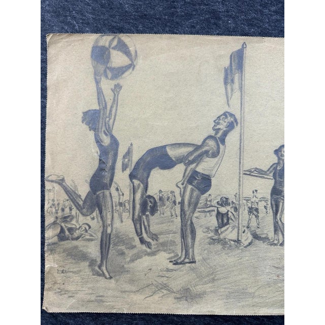 Modern Sport Reck Leibesübungen, 1930, Pencil on Paper For Sale - Image 3 of 12
