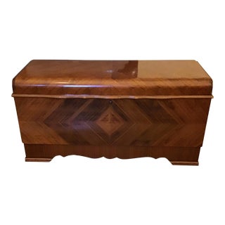 1941 Art Deco Waterfall Lane Cedar Chest For Sale