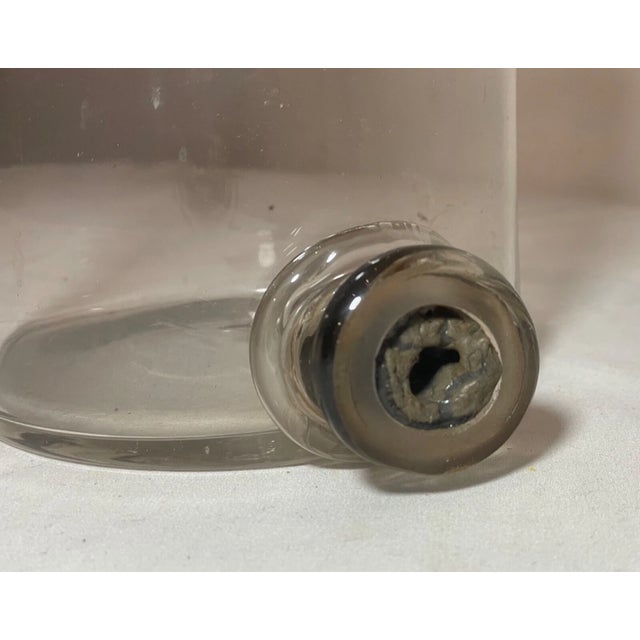 Rare Antique 1800's Hand Blown Glass Science Chemistry Apothecary Beaker Bottle For Sale - Image 4 of 12