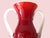 Mid-Century Italian Red Glass Vase with Sculptural Clear Handles, 1970s For Sale - Image 6 of 10