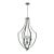 Open Frame Lantern Chandelier Large Sculptural Silver Finish Custom Made For Sale