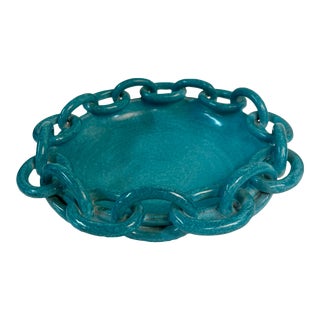 1960s Nd Dolfi Chain Link Bowl For Sale