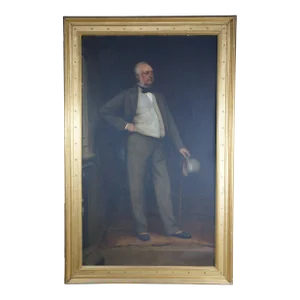 1890 Portrait Oil Painting of Hugh Glazebrook, Framed