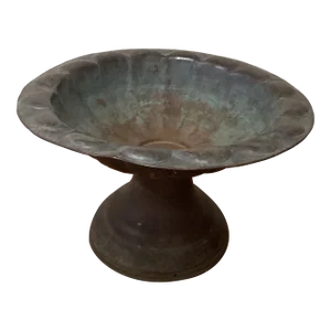 Antique Copper Centerpiece Bowl With Original Natural Patina Turkey