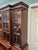 Brown Early 20th Century Georgian Period Mahogany Inlaid Breakfront Bookcase With Secretary Desk With Key For Sale - Image 8 of 12