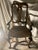 American This Is a 19th-Century Venetian Baroque Armchair Crafted From Hand-Carved Walnut With a Hand-Woven Rush Seat. Hand Carved Walnut Rustic Arm Chair. For Sale - Image 3 of 9