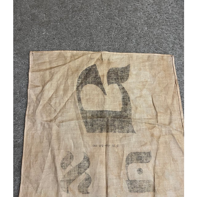Vintage Judaica Hebrew Yiddish Eye Chart on Linen For Sale - Image 10 of 12