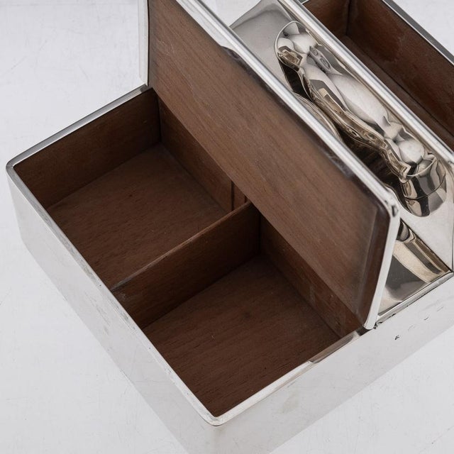 Antique Victorian Silver Cigar Box, 1898 For Sale - Image 10 of 18