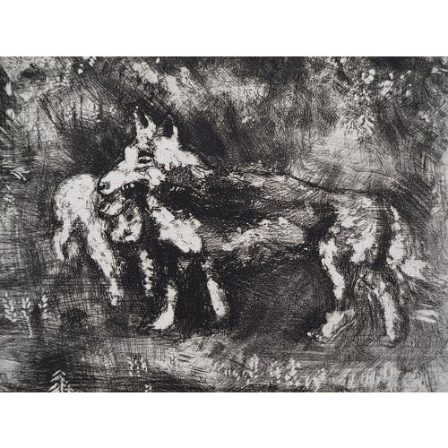 Marc Chagall, The Wolf and the Lamb, Original Engraving For Sale - Image 4 of 5
