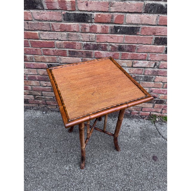 English 19th Century English Bamboo Table For Sale - Image 3 of 5