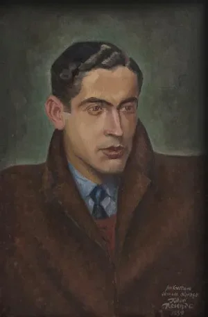 Julio Resende, Portrait, Oil on Canvas