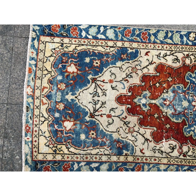 1960s Turkish Oushak Wool Rug For Sale - Image 6 of 10