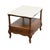 HAMMARY FURNITURE Solid Cherry Country French 20" Accent End Table w. White Granite Top 21" High 20" Wide 26" Deep We...
