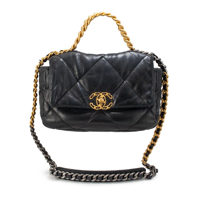 Brand: Chanel Gender: Ladies Height: 7.00 inches Width: 10.00 inches Depth: 3.00 inches Weight: 790.00 grams Chanel 19...