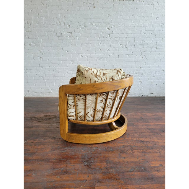 1970s 1970s Curved Spindle Back Chair by Howard Furniture For Sale - Image 5 of 10