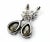 Chanel Chanel Silver CC Tear Drop Crystal Shiny Piercing Earrings, A Pair For Sale - Image 4 of 4