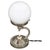 Bauhaus Nickel and Opaline Glass Table Lamp, Former Czechoslovakia, 1930s For Sale - Image 11 of 11